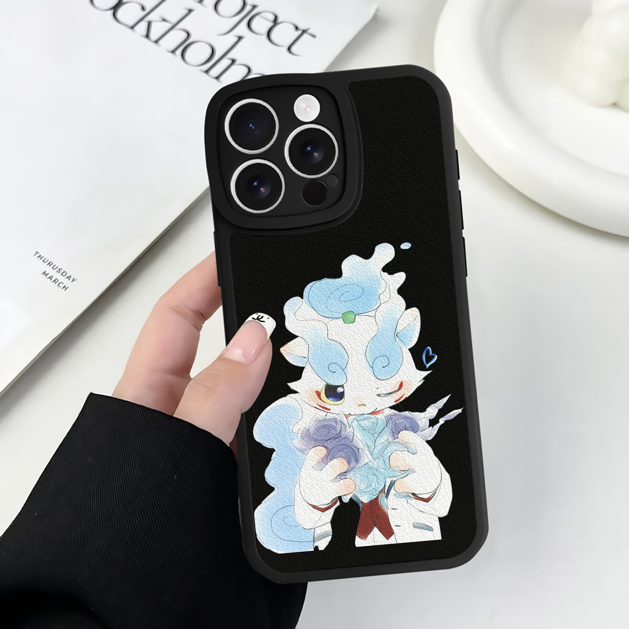 （画像用） 妖怪ウォッチ Yo-kai Watch 【iPhone 16シリーズ対応】シリコンスマホケース（レザー調） 材質：シリコン